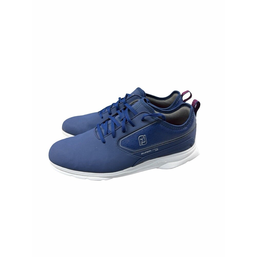 FootJoy SuperLites XP Men’s Golf Shoes Size 11 M Spikeless Navy Blue Red